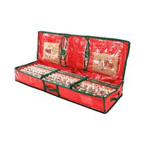 Organizador De Papel De Presente De Natal, Bolsa De Armazenamento Para Abaixo Da Cama Com Bolsos Organizador De Papel De Presente De Natal, Bolsa De Armazenamento Para Abaixo Da Cama Com Bolsos