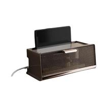 Organizador De Parede Para Roteador Wi-Fi Sem Fio Com Caixa De Armazenamento Em Plástico ABS Com