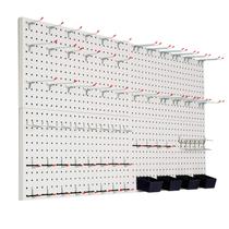 Organizador de parede Peg Board FRAYSCENT 48x24 cm com 63 ganchos brancos