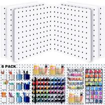 Organizador de parede Pegboard BOLUTDIF Modular 6 unidades - branco Organizador de parede Pegboard BOLUTDIF Modular 6 unidades - branco