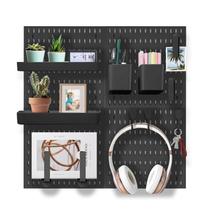 Organizador de parede Pegboard EVDBOBO Elevate Gaming Office Black Organizador de parede Pegboard EVDBOBO Elevate Gaming Office Black