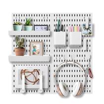 Organizador de parede Pegboard EVDBOBO Elevate Gaming Office White