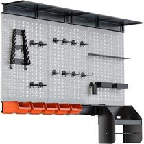 Organizador de parede Pegboard TORACK Garage Metal de 4 pés com ganchos