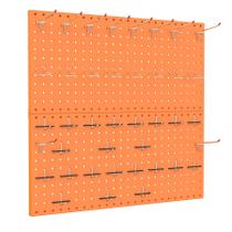 Organizador de parede Pegboard TORACK Metal 60x60cm ou 30x120cm Laranja