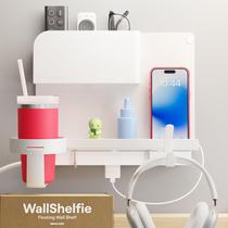 Organizador de parede Smallish WallShelfie Bedside Floating Prateleira flutuante