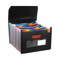 Organizador De Pastas Expansíveis Coloridas Com 13/25 Bolsos, Caixa De Arquivo Portátil Em Acordeão