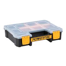 Organizador de peças pequenas e caixa de ferramentas POWERTEC 72117 10 compartimentos