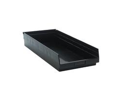 Organizador de peças QUANTUM STORAGE SYSTEMS QSB116BK preto, pacote com 6