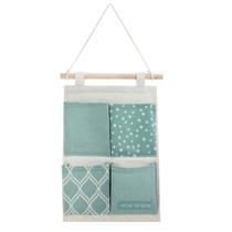 Organizador De Pendurar C/ 4 Bolsos Banheiro Quarto / P