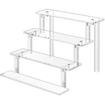 Organizador de perfume acrílico de 4 camadas com suporte de exposição Riser WINKINE