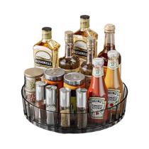 Organizador de Perfume Giratório de Luxo com Bandeja de Armazenamento de Cosméticos - 1/2 Camadas