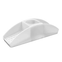 Organizador de Pia Coza Basic 32,2 x 8,6 x 9,1 cm - Natural/Transparente