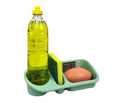Organizador De Pia Suporte Porta Detergente Esponja Sabão Cozinha Plus - UZ322 Uz Organizador De Pia Suporte Porta Detergente Esponja Sabão Cozinha Plus - UZ322 Uz