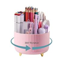 Organizador De Pincéis De Maquiagem Rotativo Com 5 Compartimentos Para Mesa, Banheiro E Escritório, Organizador De Pincéis De Maquiagem Rotativo Com 5 Compartimentos Para Mesa, Banheiro E Escritório,
