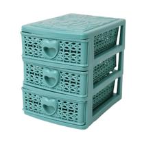 Organizador De Plástico 3 Andares Casa Escritorio 11,5cm versátil e prático para manter a ordem
