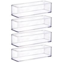 Organizador de plástico acrílico 21,9 x 7,3 x 5,45 cm H1 4 unidades Plasutil ref.15447 Organizador de plástico acrílico 21,9 x 7,3 x 5,45 cm H1 4 unidades Plasutil ref.15447