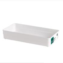 Organizador De Plástico Multiuso Branco 30X15X5,2Cm