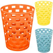 Organizador de plastico redondo vazado colors 12x10cm de ø Organizador de plastico redondo vazado colors 12x10cm de ø