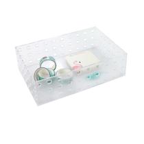 Organizador de Plástico Transparente Com Encaixe 6x14x21cm