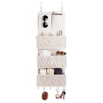 Organizador de Porta ANTIS'S HOME - Estilo Boho Bege em Algodão Organizador de Porta ANTIS'S HOME - Estilo Boho Bege em Algodão