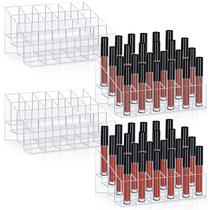 Organizador de porta-batons Macarrie 24 slots acrílico transparente