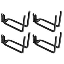 Organizador de porta-ferramentas SALUINOKI E-Track, pacote com 4, preto