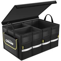 Organizador de porta-malas de carro Oasser dobrável à prova d'água 55L preto Organizador de porta-malas de carro Oasser dobrável à prova d'água 55L preto