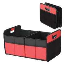 Organizador de porta-malas de carro YSSOA, 2 compartimentos, impermeável, vermelho