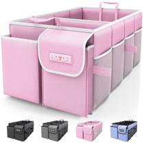 Organizador de Porta-Malas Dobrável HOTOR - 2 Compartimentos - Rosa