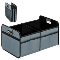 Organizador de porta-malas YSSOA dobrável 50L para carro/SUV/caminhão cinza-verde