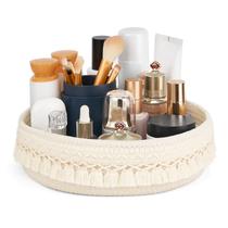 Organizador de porta-perfumes para maquiagem Mkono Macrame Woven Basket