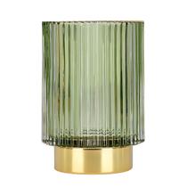 Organizador de porta-pincéis de maquiagem DASITON Crystal Glass Green Organizador de porta-pincéis de maquiagem DASITON Crystal Glass Green