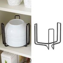 Organizador de porta-pratos para louças, 2 peças, MINGFANITY, preto Organizador de porta-pratos para louças, 2 peças, MINGFANITY, preto