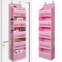 Organizador de Porta TYMENSH com 5 Bolsos Grandes - Rosa Organizador de Porta TYMENSH com 5 Bolsos Grandes - Rosa