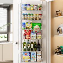 Organizador de portas de armário Delamu Hanging Spice Rack de 6 camadas Organizador de portas de armário Delamu Hanging Spice Rack de 6 camadas