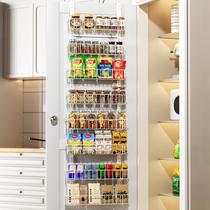 Organizador de portas de armário Delamu Hanging Spice Rack de 8 camadas branco Organizador de portas de armário Delamu Hanging Spice Rack de 8 camadas branco