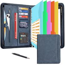 Organizador de Portfólio Eshow 33x26x2cm material vegano com Zíper Organizador de Portfólio Eshow 33x26x2cm material vegano com Zíper