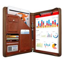 Organizador de portfólio WRIYES Leather Planner Binder A4 Brown