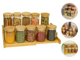 Organizador De Potes Temperos Retrátil 3 Níveis