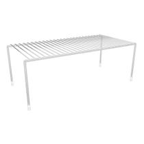 Organizador De Prateleira Essence Grande Pra Cozinha 42Cm 100% Aço Dicarlo OR0045 Branco