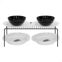 Organizador De Prateleira Light Preto 42,5 Cm