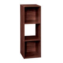 Organizador de prateleiras de armazenamento ClosetMaid Cubeicals 3 Cube Dark Cherry Organizador de prateleiras de armazenamento ClosetMaid Cubeicals 3 Cube Dark Cherry
