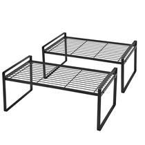 Organizador de prateleiras de gabinete Shantton, pacote com 2 unidades de aço, capacidade de 40 kg