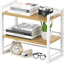 Organizador de prateleiras de mesa ART-GIFTREE Estante de mesa de madeira branca