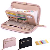 Organizador de Recibos FRECOLSH com 12 Bolsos 25 x 15 cm com Zíper Organizador de Recibos FRECOLSH com 12 Bolsos 25 x 15 cm com Zíper