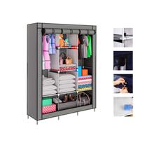 Organizador de roupa cabideiro desmontável cinza