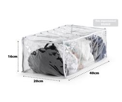 Organizador De Roupa Colmeia Para Camisetas, Bermudas, Shorts Tamanho M 16x20x40 PVC Lavável Com Viés