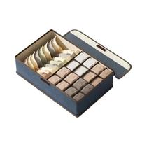 Organizador De Roupa Íntima E Meias Lavável Com Compartimentos Dobráveis Três Em Um Para Gavetas E