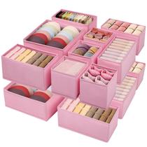 Organizador de roupas com gaveta Werlors, pacote com 16, rosa, 3 tamanhos Organizador de roupas com gaveta Werlors, pacote com 16, rosa, 3 tamanhos