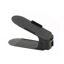 Organizador de Sapato reforçado c/Regulagem de Altura Preto 123 organizei Organizador de Sapato reforçado c/Regulagem de Altura Preto 123 organizei